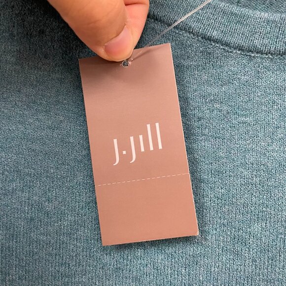 NWT J. Jill Blue Sweater Size Large Petite - Picture 3 of 7